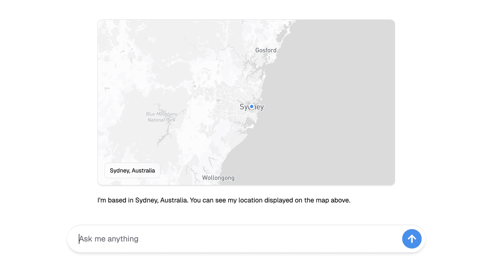 Portfolio response screenshot